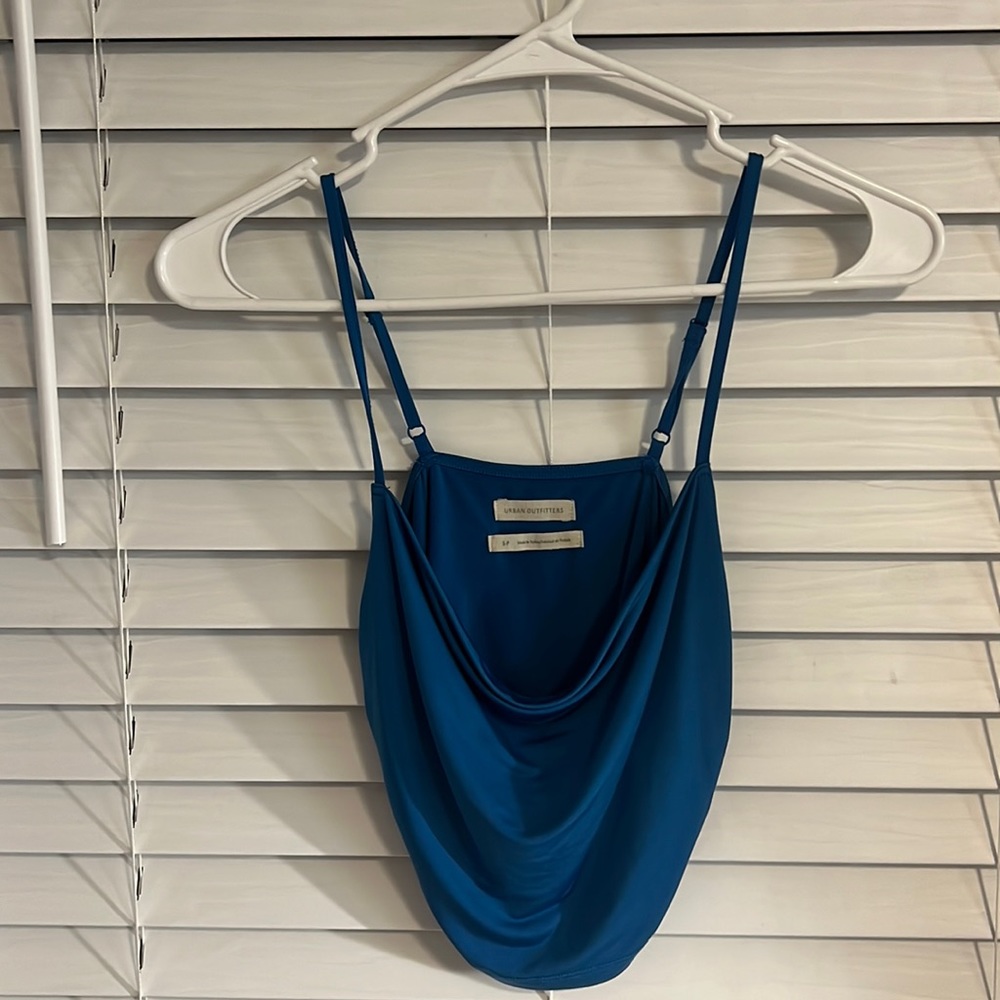 Urban Outfitters Cowl Neck Cropped Tank Top